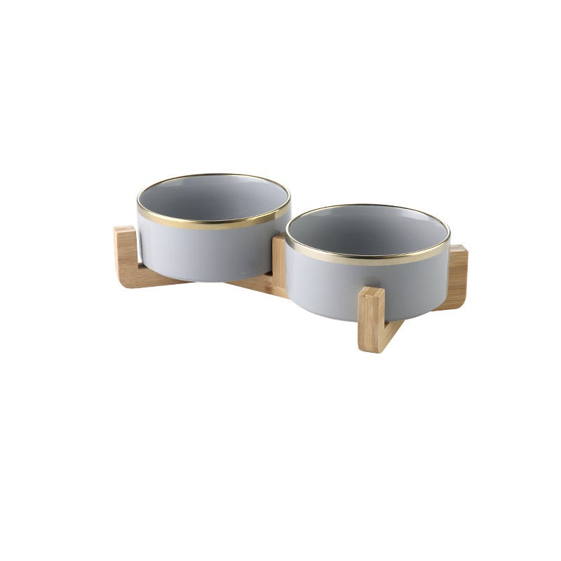 Gold & Oak Dining Set