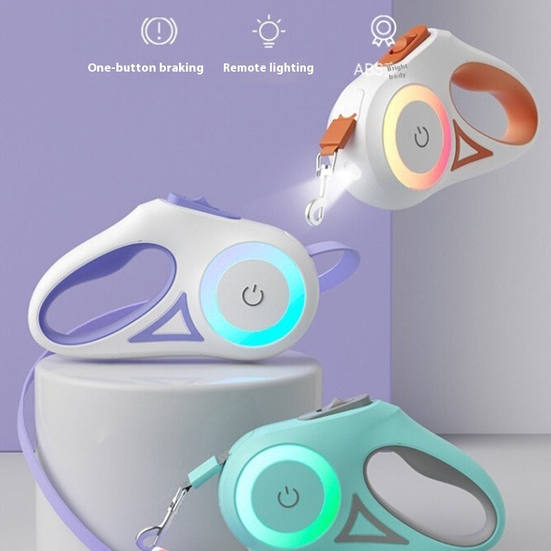 Aurora Glow Retractable Lead