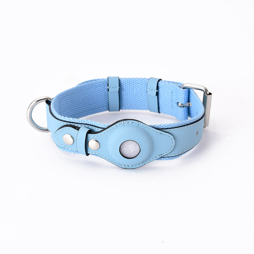 Signature Leather Paddock AirTag Collar and Leash Set
