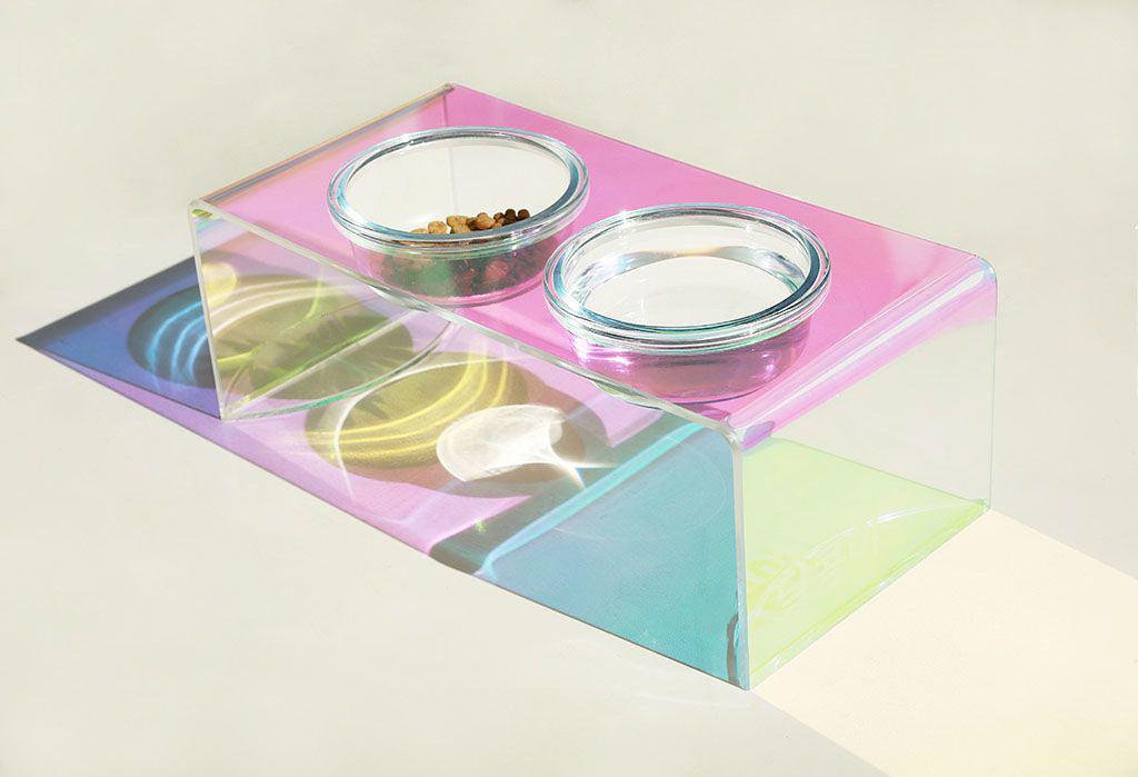 The Prism Collection: Iridescent Elevated Feeder