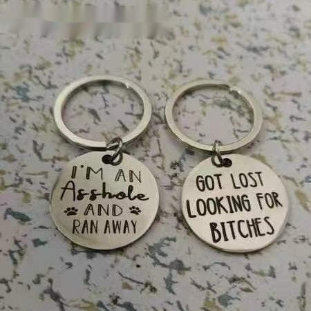 Maison Mischief: "Honest" Metal Pet ID Tags