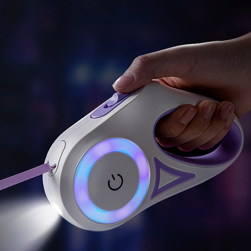 Aurora Glow Retractable Lead